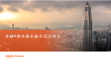 金融+物業(yè)銀企融合試點(diǎn)項目