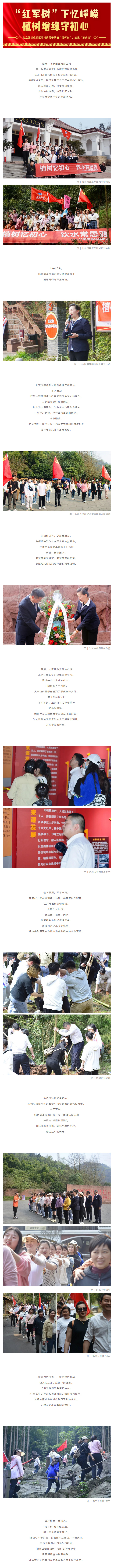 “紅軍樹(shù)”下憶崢嶸，植樹(shù)增綠守初心—北京國基成都區域黨員骨干共植“緬懷樹(shù)”，追思“革命情”